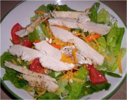 Tossed Salad with Lemon Peppered Chicken