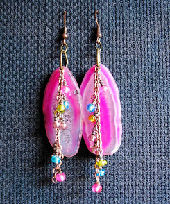 Summer Agate Dangle Earrings