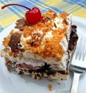 Frozen Banana Split Squares