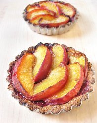 Peach and Black Raspberry Tarts