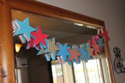 Patterned Star Garland