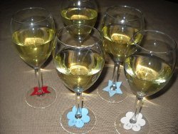 Patriotic Wine Glass Name Tags