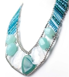 Beaded Gemstone Necklace