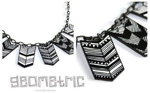 Geometric Plastic Necklace