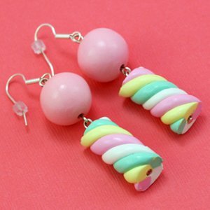 Clay Marshmallow Earrings