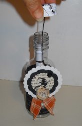 Secret Message Halloween Bottle Invitation