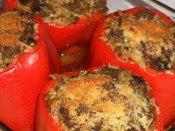 Stuffed Peppers with Cabbage