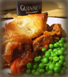 Savory Steak and Guinness Pie