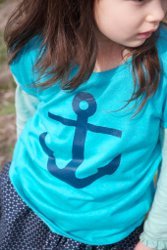 No Sew Painted Nautical Shirts