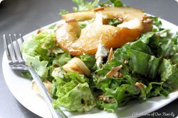 Pear and Goat Cheese Salad with Toasted Almonds