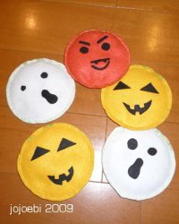 Crazy Halloween Faces Bean Bags