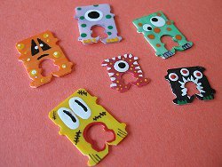 Kooky Colorful Bread Tag Monsters