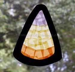 Beautiful Tissue Paper Candy Corn Art