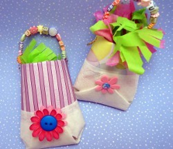 Cardboard Tube Party Favor Pouches