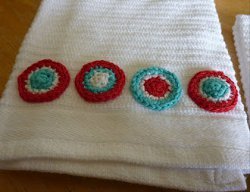 Multicolor Circle Bathroom Towel