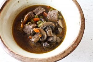 Simple Mushroom Beef Stew