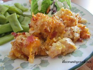 Cheesy Chicken Tater Tot Casserole