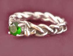 Braided Ring with Setting