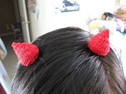 Devil Horn Hair Clips