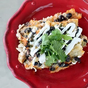 Chicken and Black Bean Enchilada Casserole