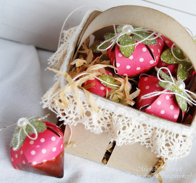 Paper Chocolate Covered Strawberries