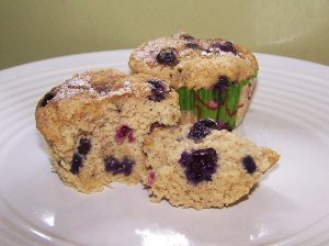 GF Banana Blueberry Muffins