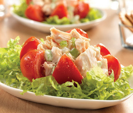 Heart Healthy Chicken Salad Stuffed Tomatoes