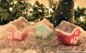 Crocheted Christmas Cottage