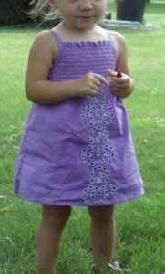 Amethyst Purple Dyed Dress