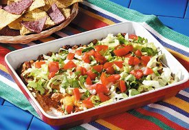 Hot Layered Taco Dip