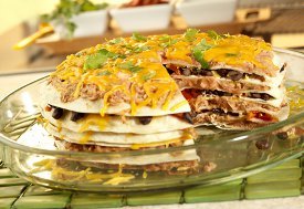 Seven Layer Tortilla Pie