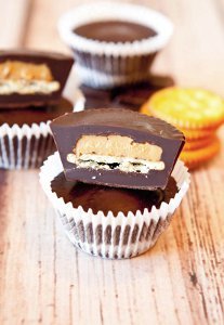 Ritz Cracker Stuffed Peanut Butter Cups