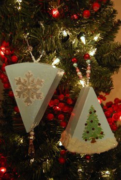 Elegant Wedge Ornaments