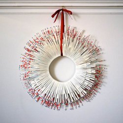 Recycled Carton Wreath