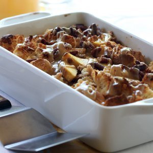 Peachy Bliss Bread Pudding