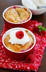 Mini Raspberry Cobblers