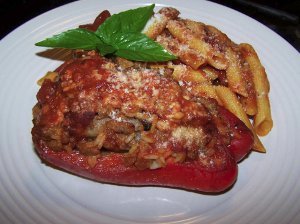 Sausage and Mushroom Stuffed Peppers