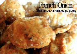 French Onion Meatballs