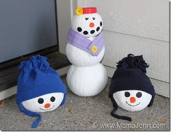 Pumpkin Snowmen