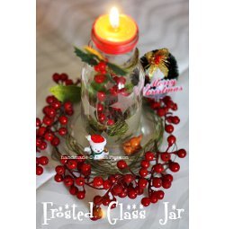 Frosted Holiday Jars