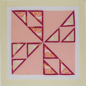 Triple Framed Pinwheel Quilt Blocks