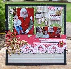 Christmas Memories Scrapbook Page