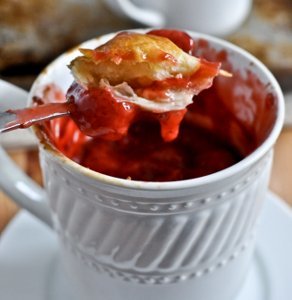 Strawberry Mug Pies