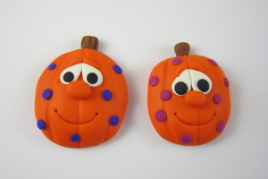 Polymer Clay Pumpkin Magnets