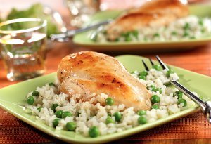 Chicken with Savory Herbed Rice