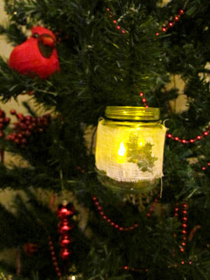 Glowing Holiday Jar Ornament