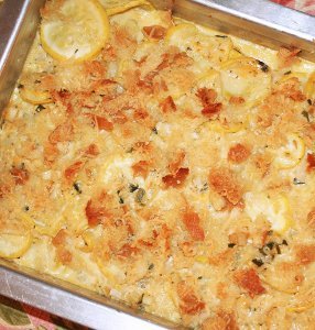 Parmesan Cheddar Squash Casserole