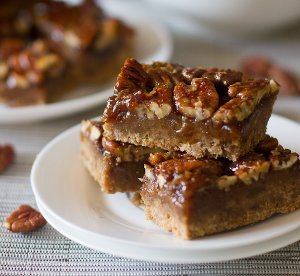 Salted Maple Pecan Pie Bars