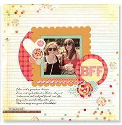 Summer Memories Scrapbook Page