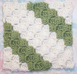 Diagonal Box Stitch Square